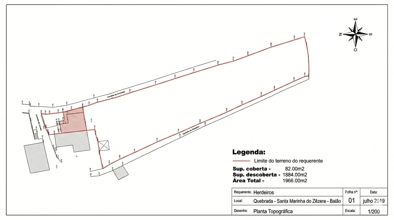 Moradia T3 para Venda em Santa Marinha do Zezere Planta 2