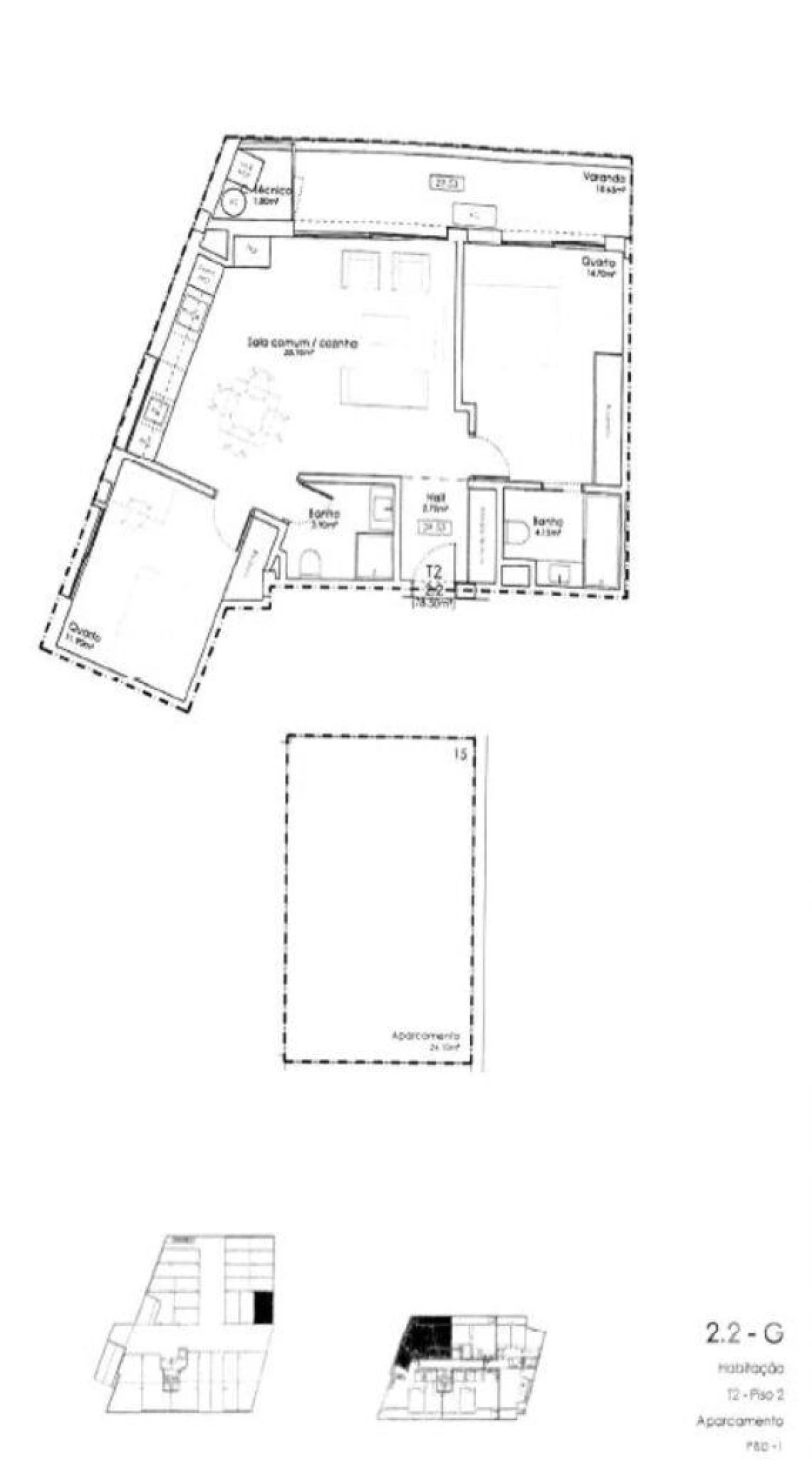 Apartamento T2 para Venda em Gulpilhares e Valadares Foto 14