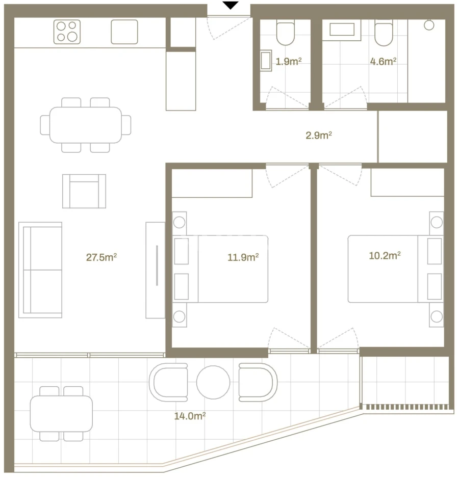 Apartamento T2 para Venda em Santa Marinha e São Pedro da Afurada Foto 11