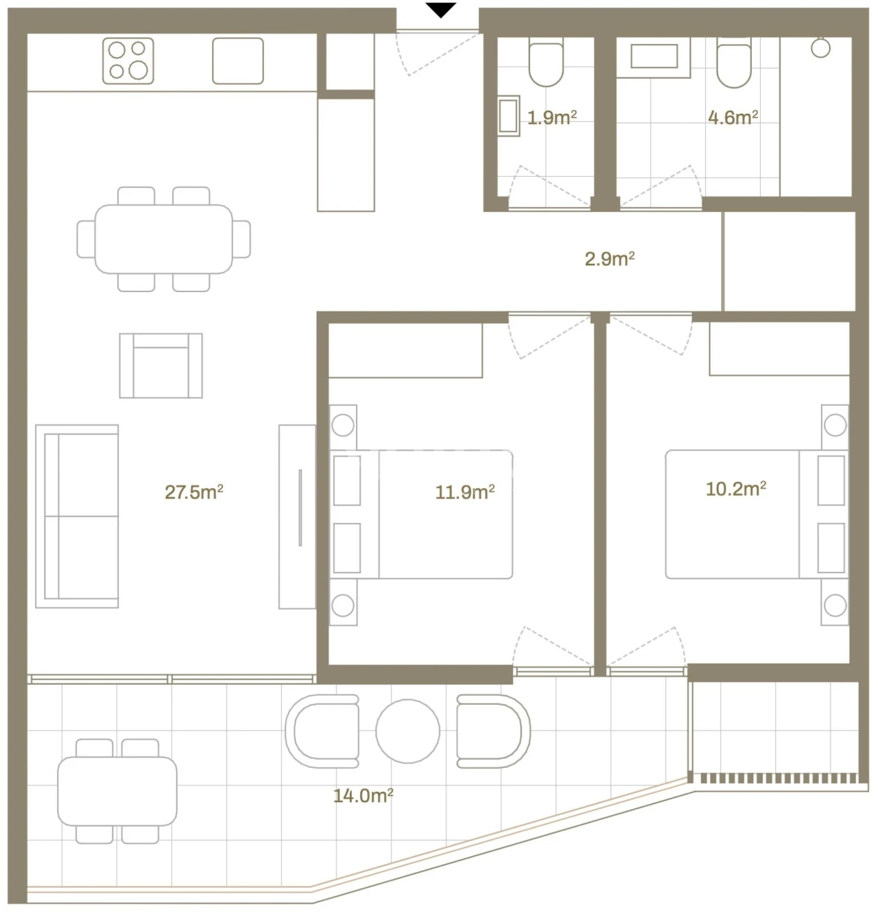 Apartamento T2 para Venda em Santa Marinha e São Pedro da Afurada Foto 11