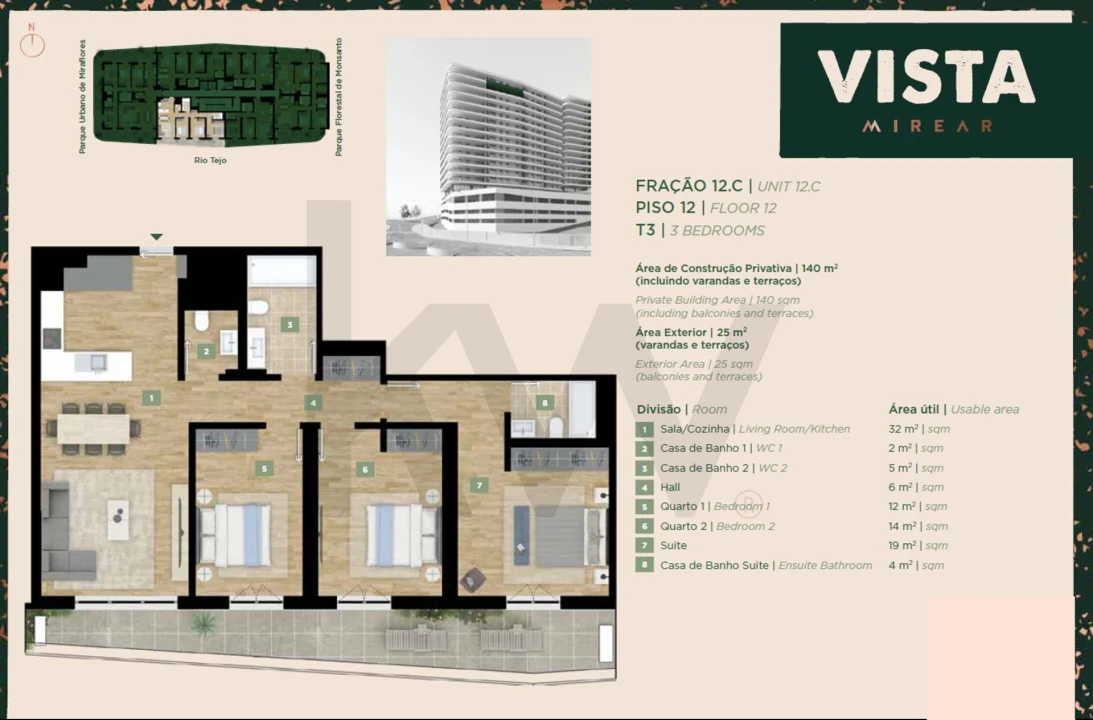 Apartamento T3 para Venda em Algés, Linda-A-Velha e Cruz Quebrada-Dafundo Foto 49