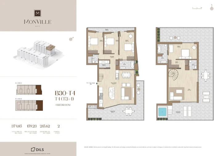 Apartamento T4 para Venda em Montijo e Afonsoeiro Planta 1