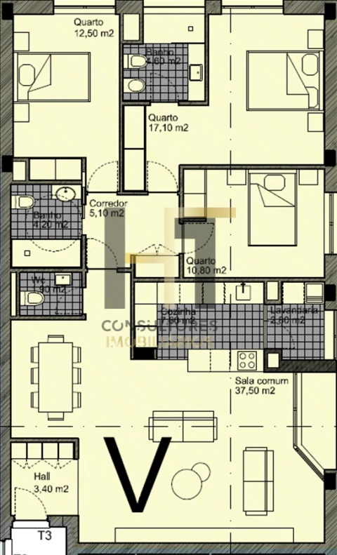 Apartamento T3 para Venda em Ermesinde