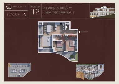 Apartamento T2 para Venda em Caldas de Vizela (São Miguel e São João)