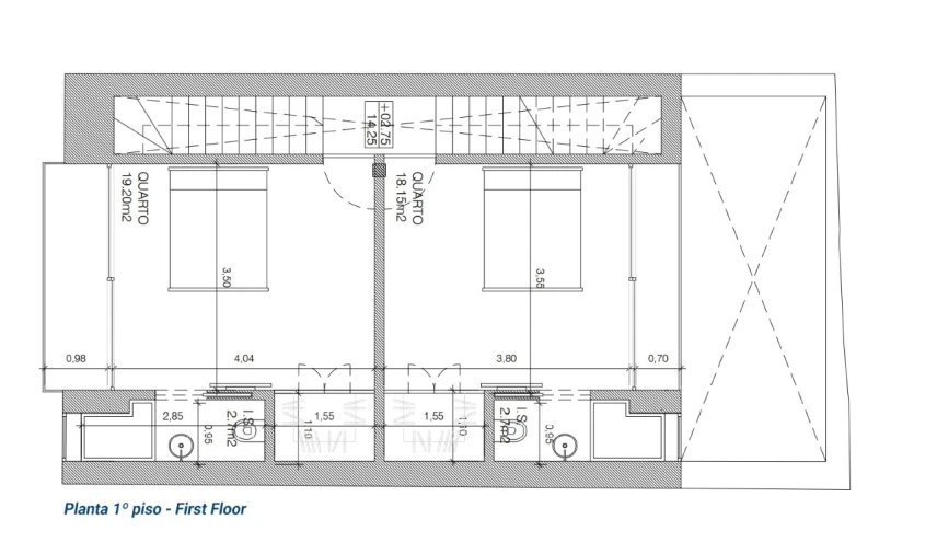 Moradia T3 para Venda em Faro (Sé e São Pedro) Planta 2