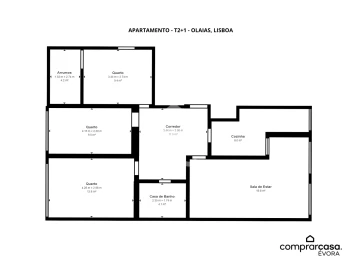 Apartamento T2 para Venda em Areeiro