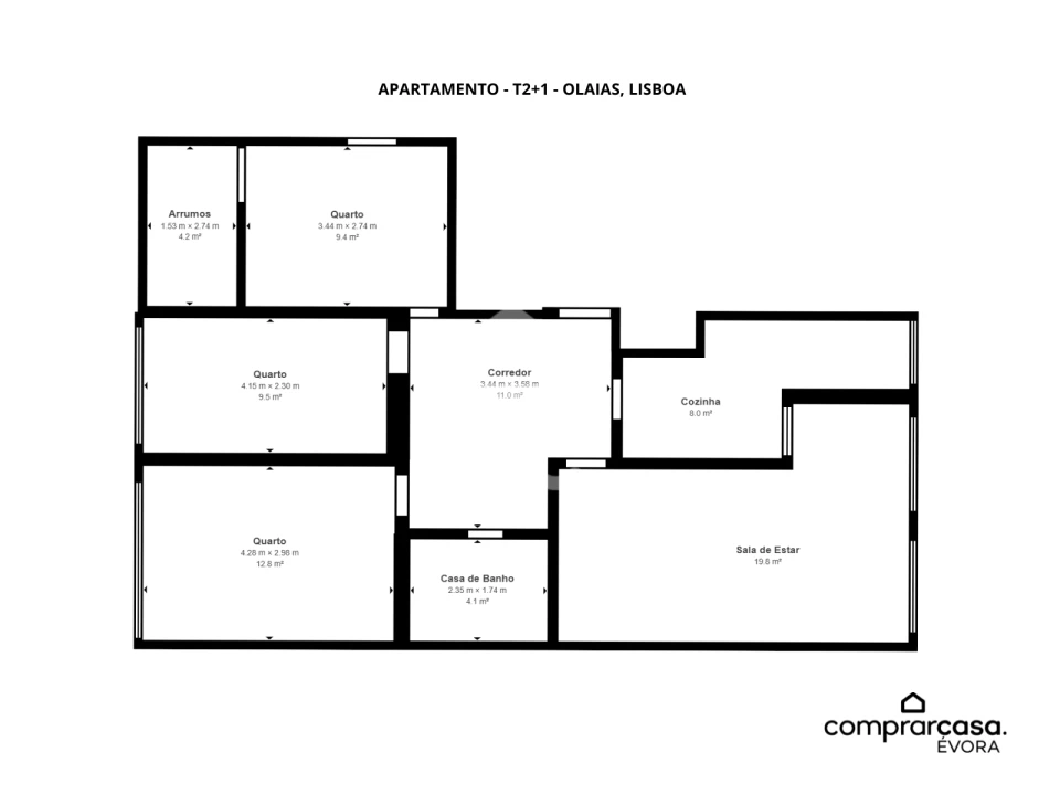 Apartamento T2 para Venda em Areeiro Foto 14
