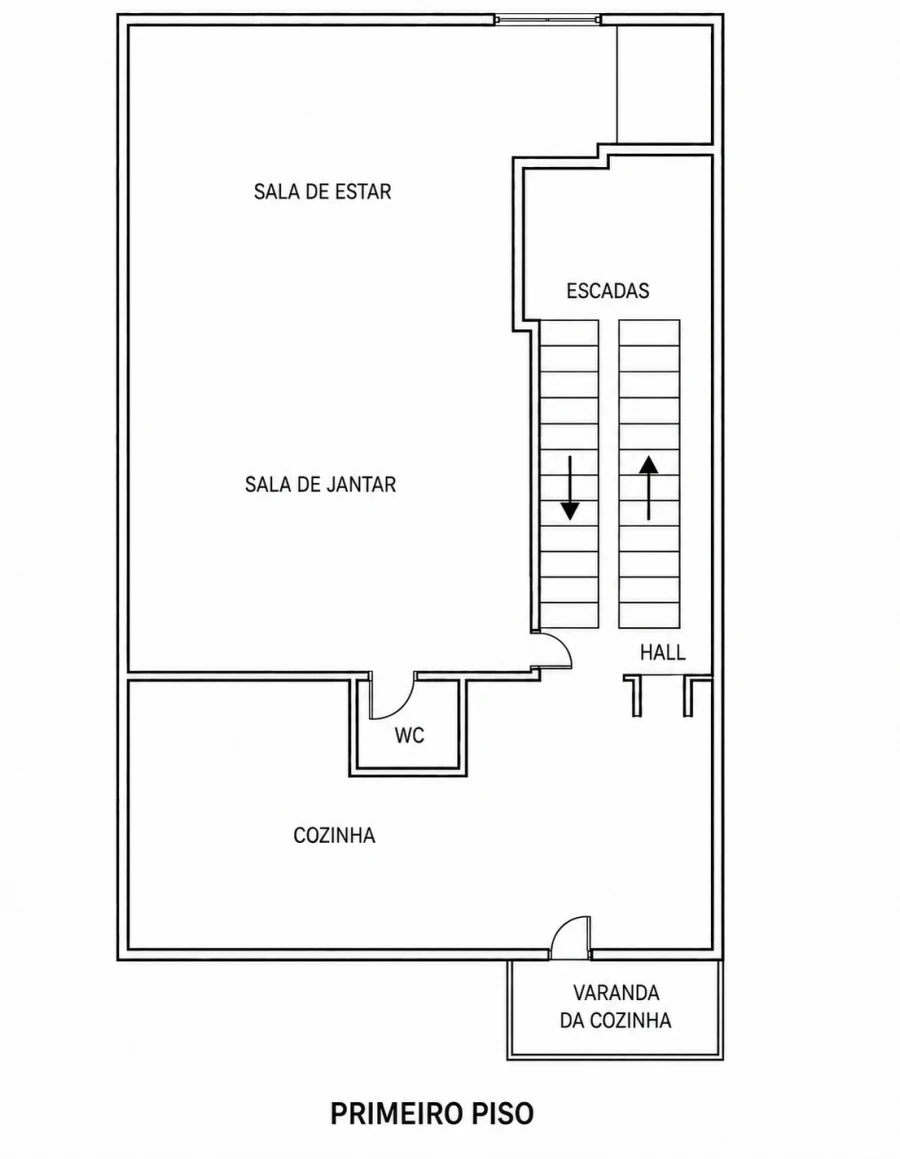 Moradia T4 para Venda em Palmeira Planta 2