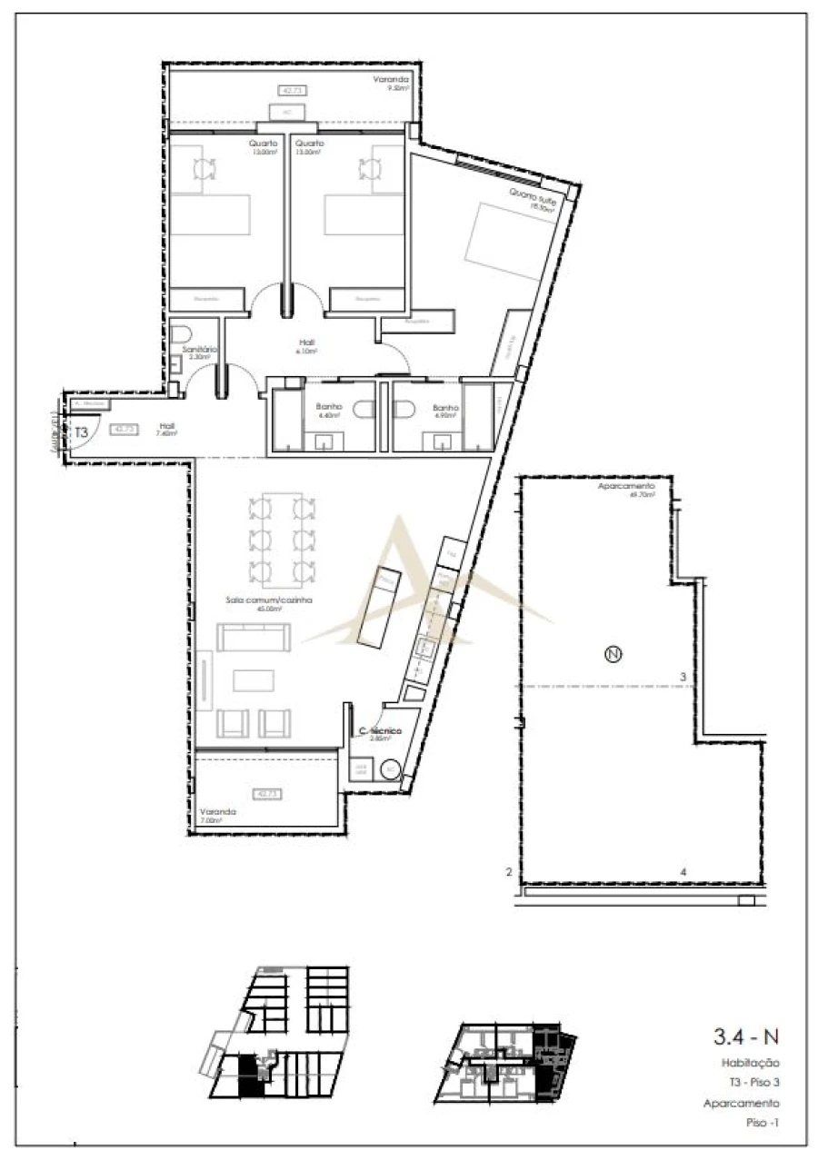 Apartamento T3 para Venda em Valadares Foto 13