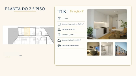 Apartamento T1 para Venda em Paranhos