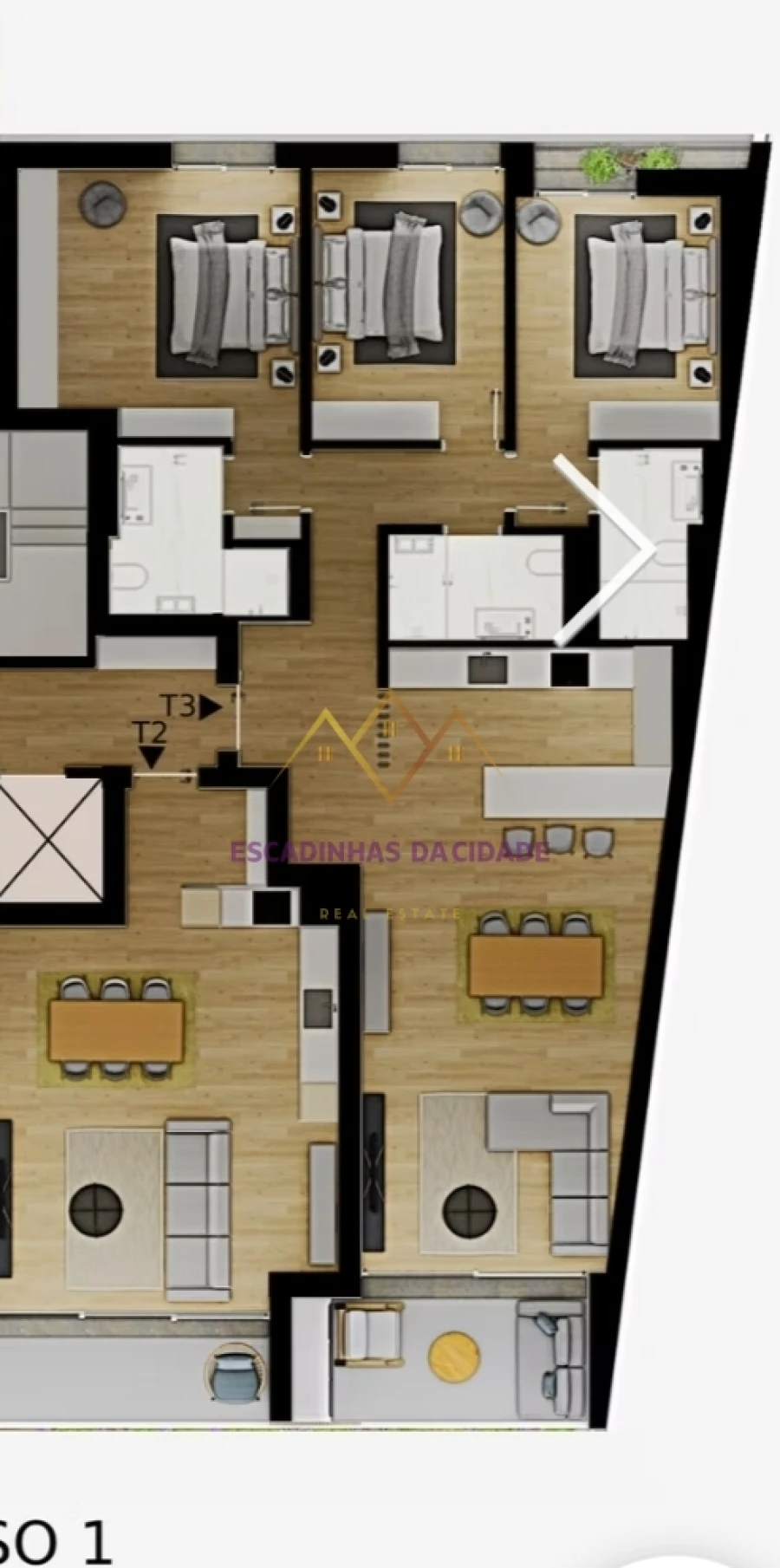 Apartamento T3 para Venda em Loures Planta 1