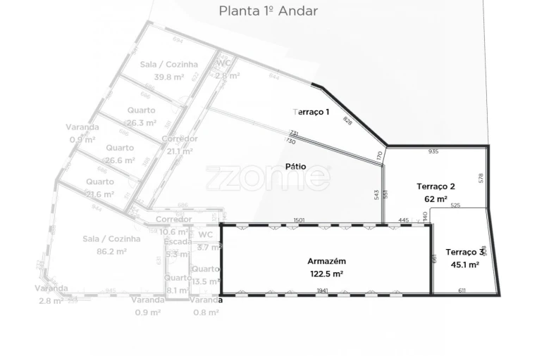 Moradia T3 para Venda em Escariz Planta 1
