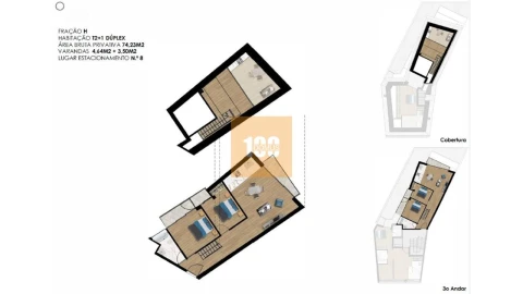 Apartamento T2 para Venda em Cedofeita, Santo Ildefonso, Sé, Miragaia, São Nicolau e Vitória