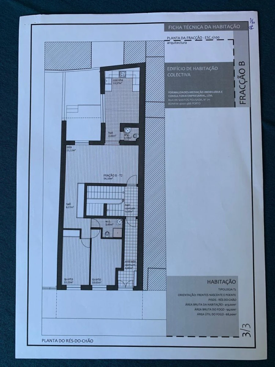 Apartamento T2 para Venda em Bonfim Planta 1
