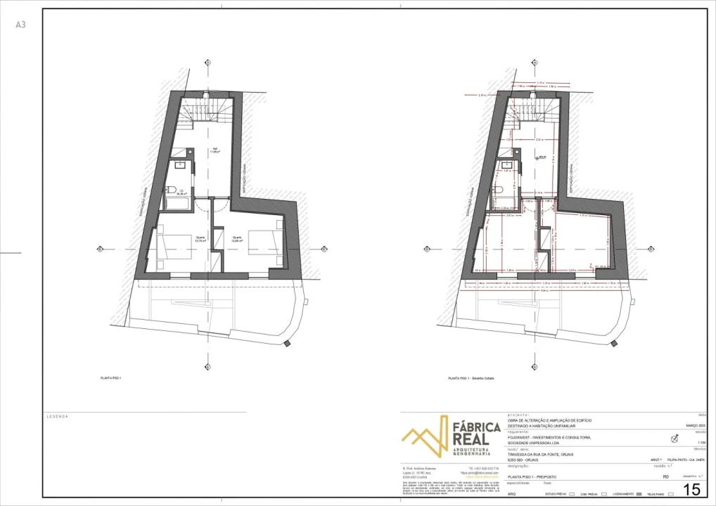 Moradia T3 para Venda em Orjais Planta 2