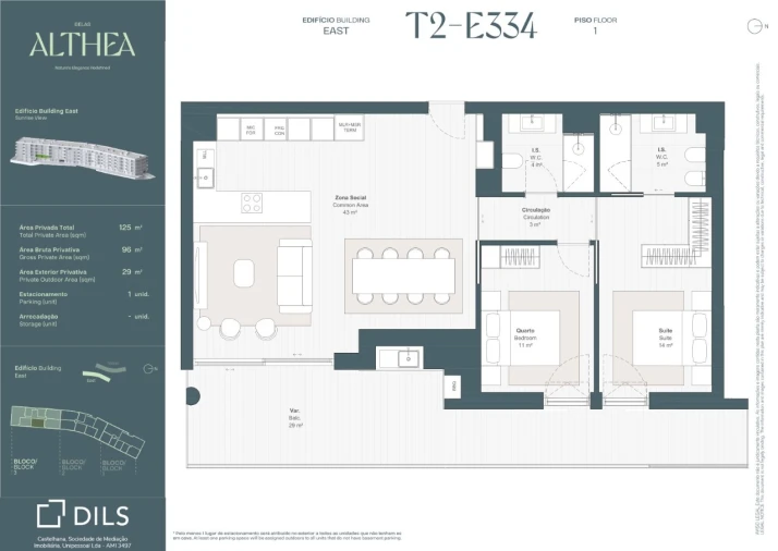 Apartamento T2 para Venda em Queluz e Belas Planta 1