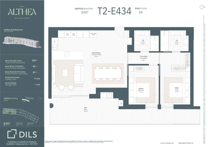Apartamento T2 para Venda em Queluz e Belas Planta 1