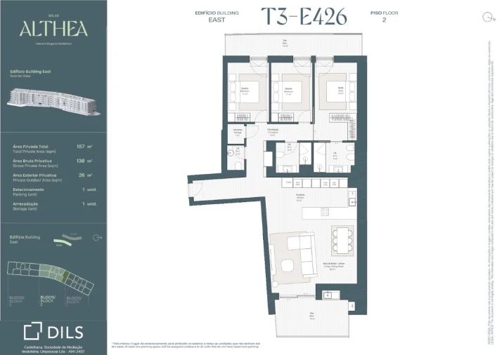 Apartamento T3 para Venda em Queluz e Belas Planta 1