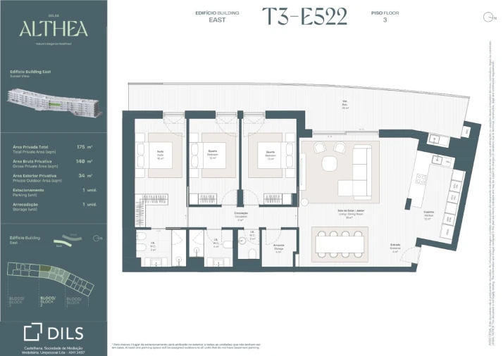 Apartamento T3 para Venda em Queluz e Belas Planta 1