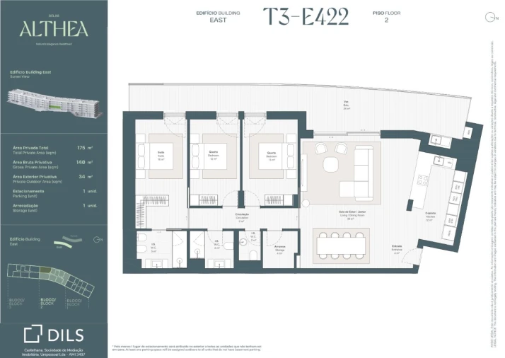 Apartamento T3 para Venda em Queluz e Belas Planta 1