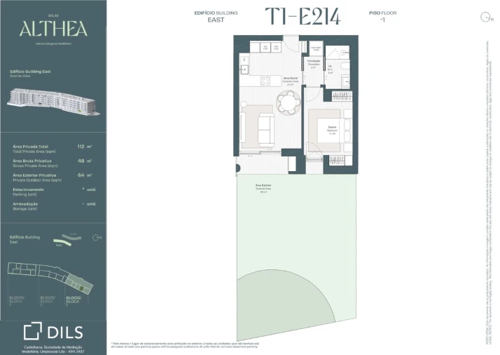Apartamento T1 para Venda em Queluz e Belas Planta 1