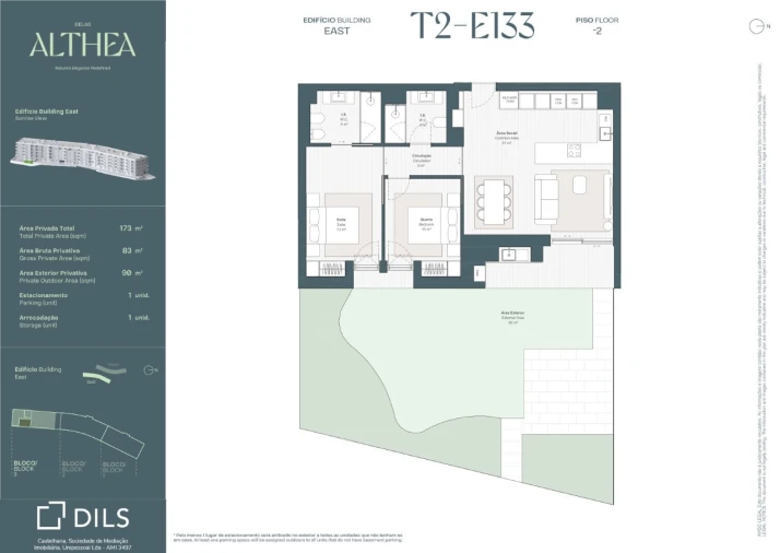 Apartamento T2 para Venda em Queluz e Belas Planta 1