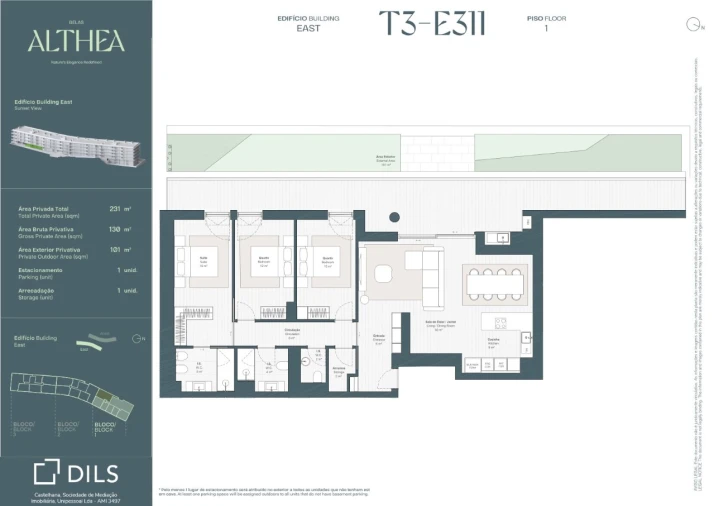 Apartamento T3 para Venda em Queluz e Belas Planta 1