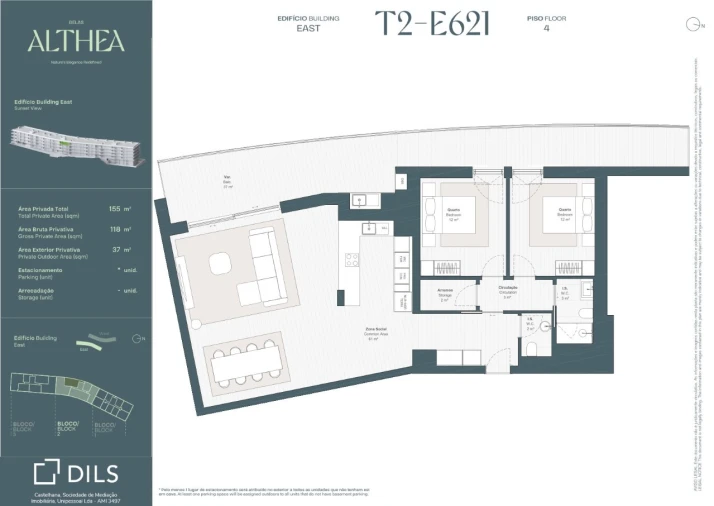 Apartamento T2 para Venda em Queluz e Belas Planta 1