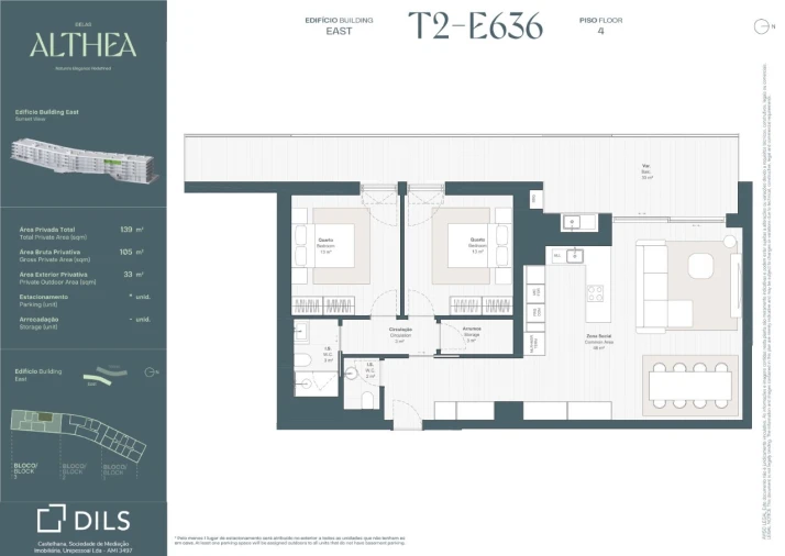 Apartamento T2 para Venda em Queluz e Belas Planta 1