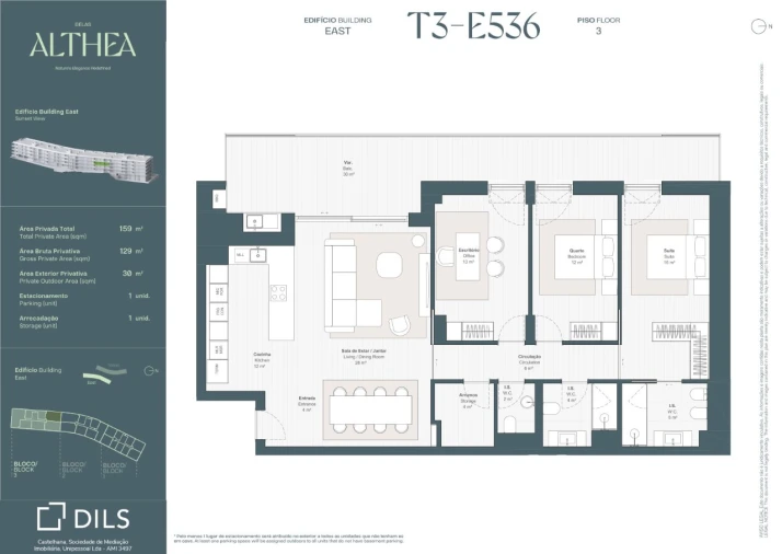 Apartamento T3 para Venda em Queluz e Belas Planta 1
