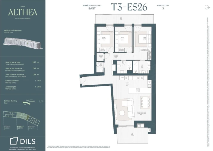 Apartamento T3 para Venda em Queluz e Belas Planta 1