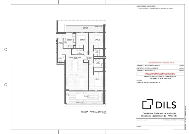 Apartamento T3 para Venda em Oeiras e São Julião da Barra, Paço de Arcos e Caxias Planta 1