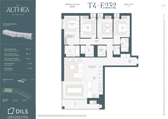Apartamento T4 para Venda em Queluz e Belas Planta 1