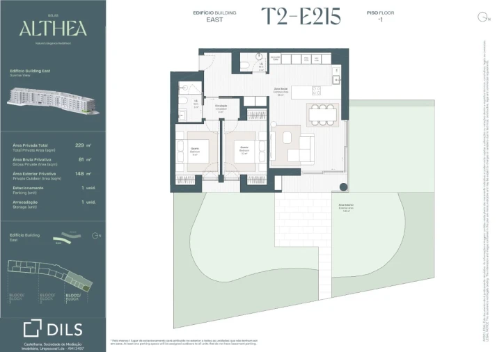 Apartamento T2 para Venda em Queluz e Belas Planta 1