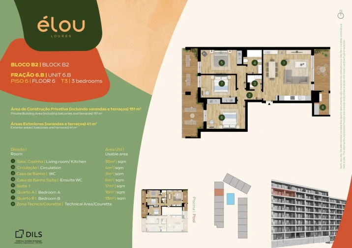 Apartamento T3 para Venda em Santo António dos Cavaleiros e Frielas Planta 1