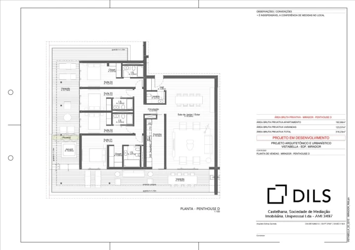 Apartamento T4 para Venda em Oeiras e São Julião da Barra, Paço de Arcos e Caxias Planta 1