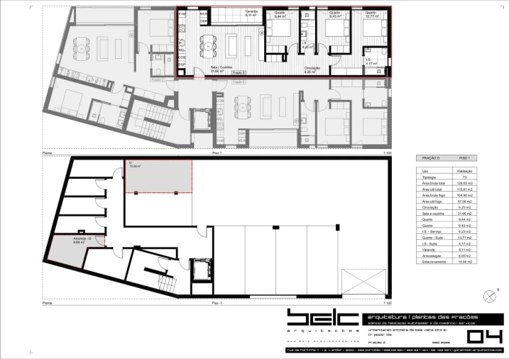 Apartamento T3 para Venda em Estômbar e Parchal Planta 1
