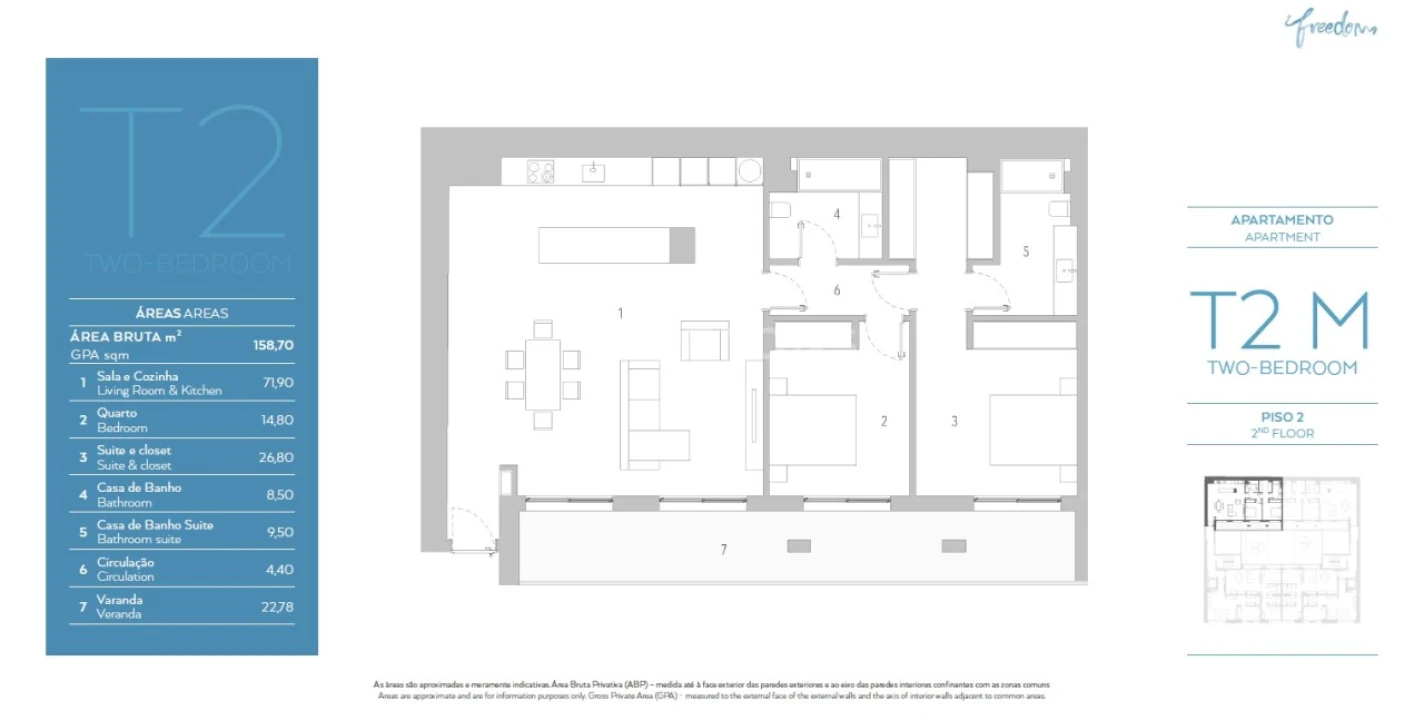 Apartamento T2 para Venda em Arroios Foto 14