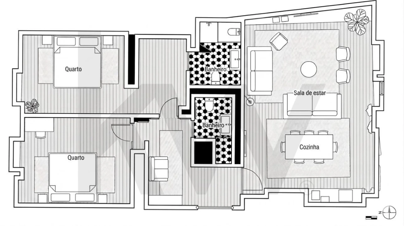 Apartamento T2 para Venda em Santa Maria Maior Foto 33