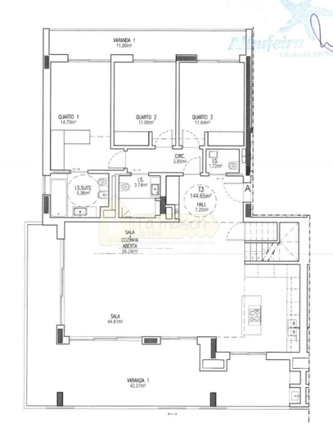 Apartamento T3 para Venda em Albufeira e Olhos de Água