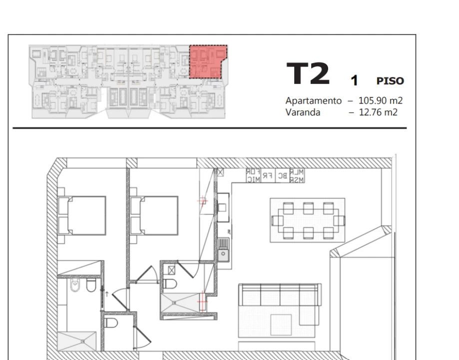 Apartamento T2 para Venda em Santa Maria Maior e Monserrate e Meadela Foto 16
