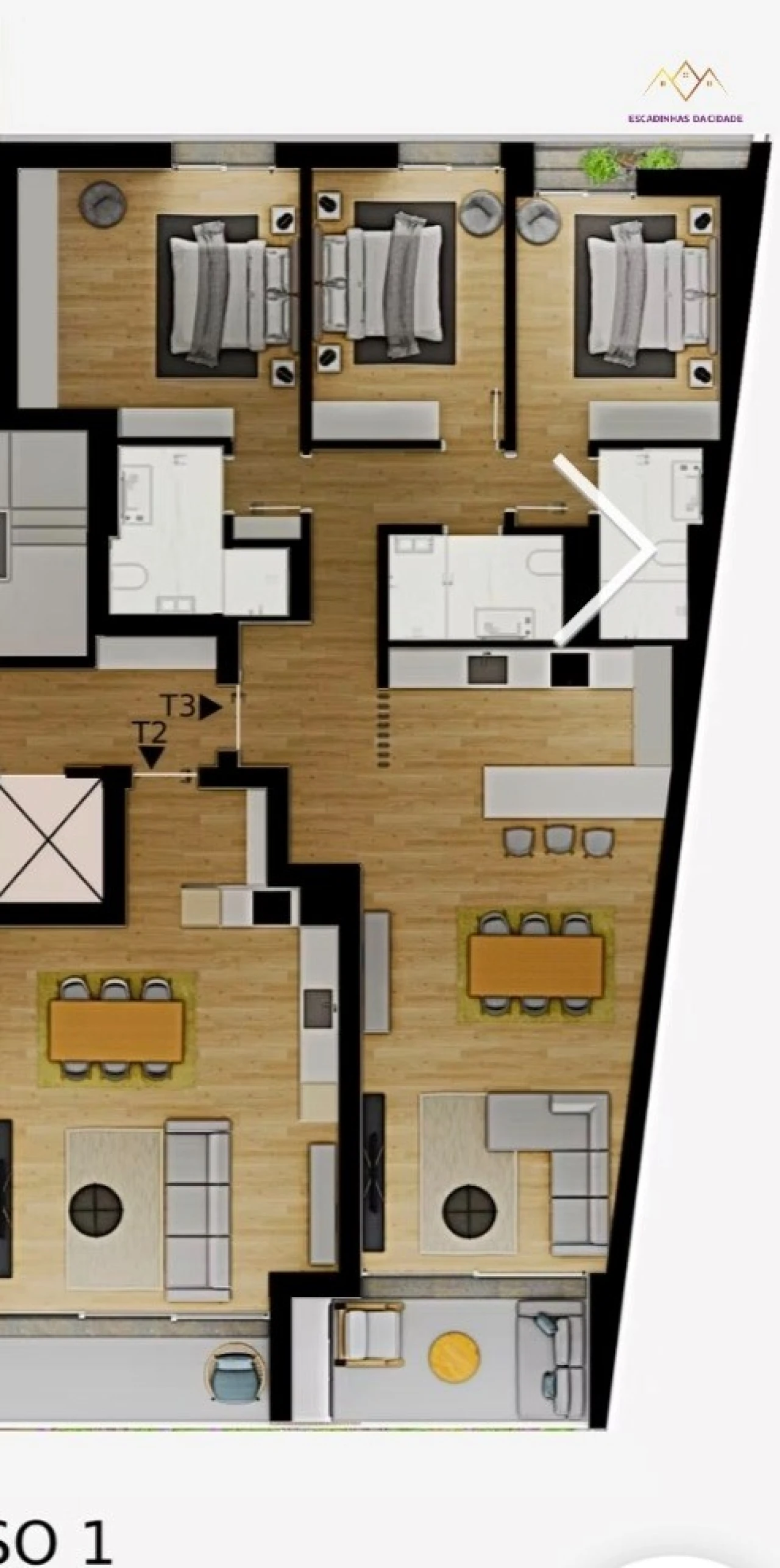 Apartamento T4 para Venda em Loures Planta 2