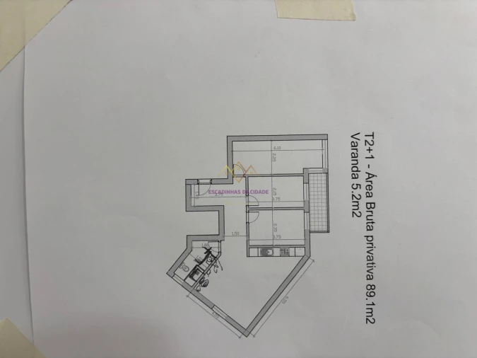 Apartamento T2 para Venda em Póvoa de Santa Iria e Forte da Casa Planta 1