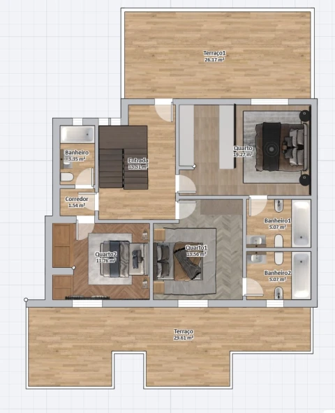 Apartamento T4 para Venda em Loule (São Sebastião)