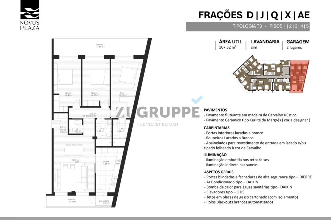 Apartamento T3 para Venda em Glória e Vera Cruz Foto 2