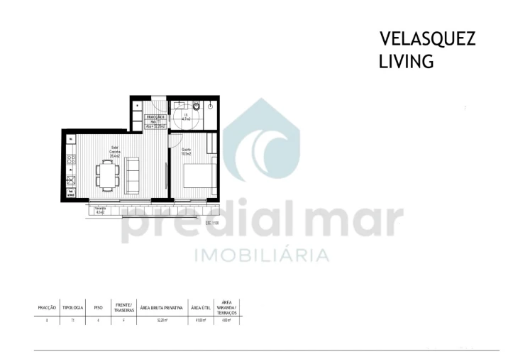 Apartamento T1 para Venda em Campanhã Planta 1