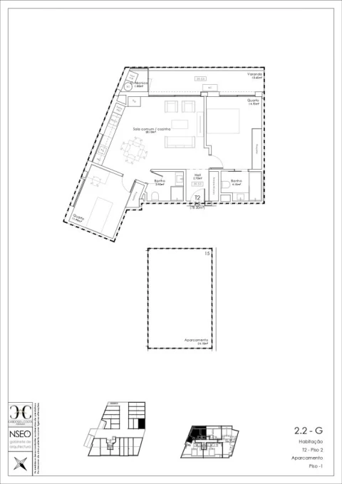 Apartamento T2 para Venda em Gulpilhares e Valadares
