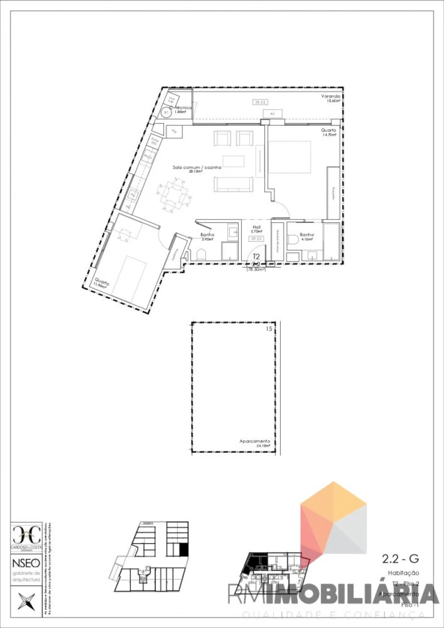 Apartamento T2 para Venda em Gulpilhares e Valadares Foto 14