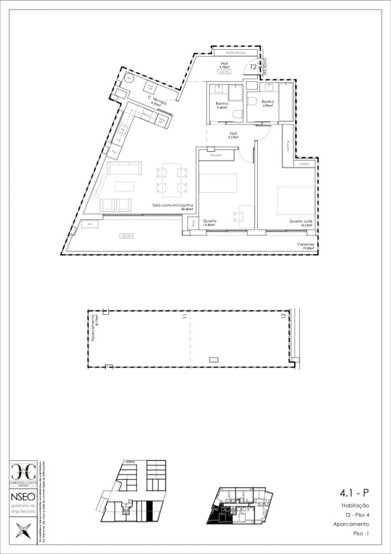 Apartamento T2 para Venda em Gulpilhares e Valadares Planta 3