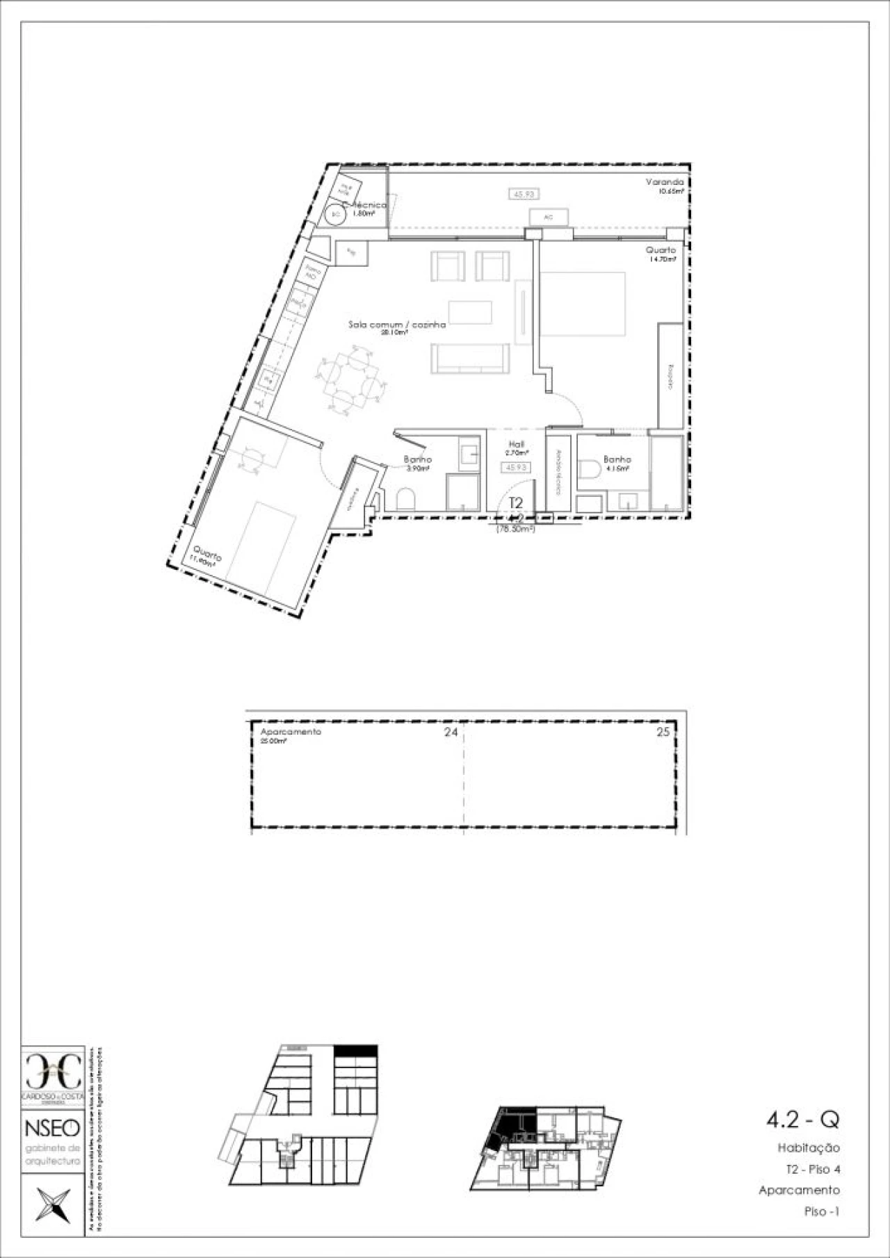 Apartamento T2 para Venda em Gulpilhares e Valadares Planta 4